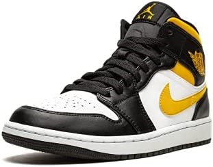 Nike Air Jordan 1 Mid Sneaker Adulte Blanc-pollen-noir 10 M Us Suisse