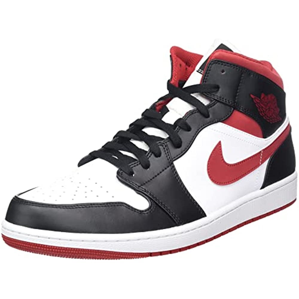 Nike Air Jordan 1 Mid Sneaker Adulte Blanc-rouge-noir Suisse