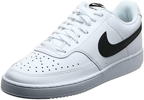 Nike Homme Court Vision Low Sneaker Air Jordan Blanc-noir Blanc Suisse
