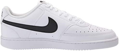 Nike Homme Court Vision Low Sneaker Air Jordan Blanc-noir Blanc Suisse