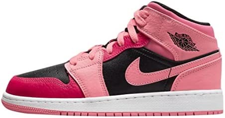Nike Unisex Air Jordan 1 Mid(gs) Sneaker Kids Coral Chalk-pinksicle Suisse