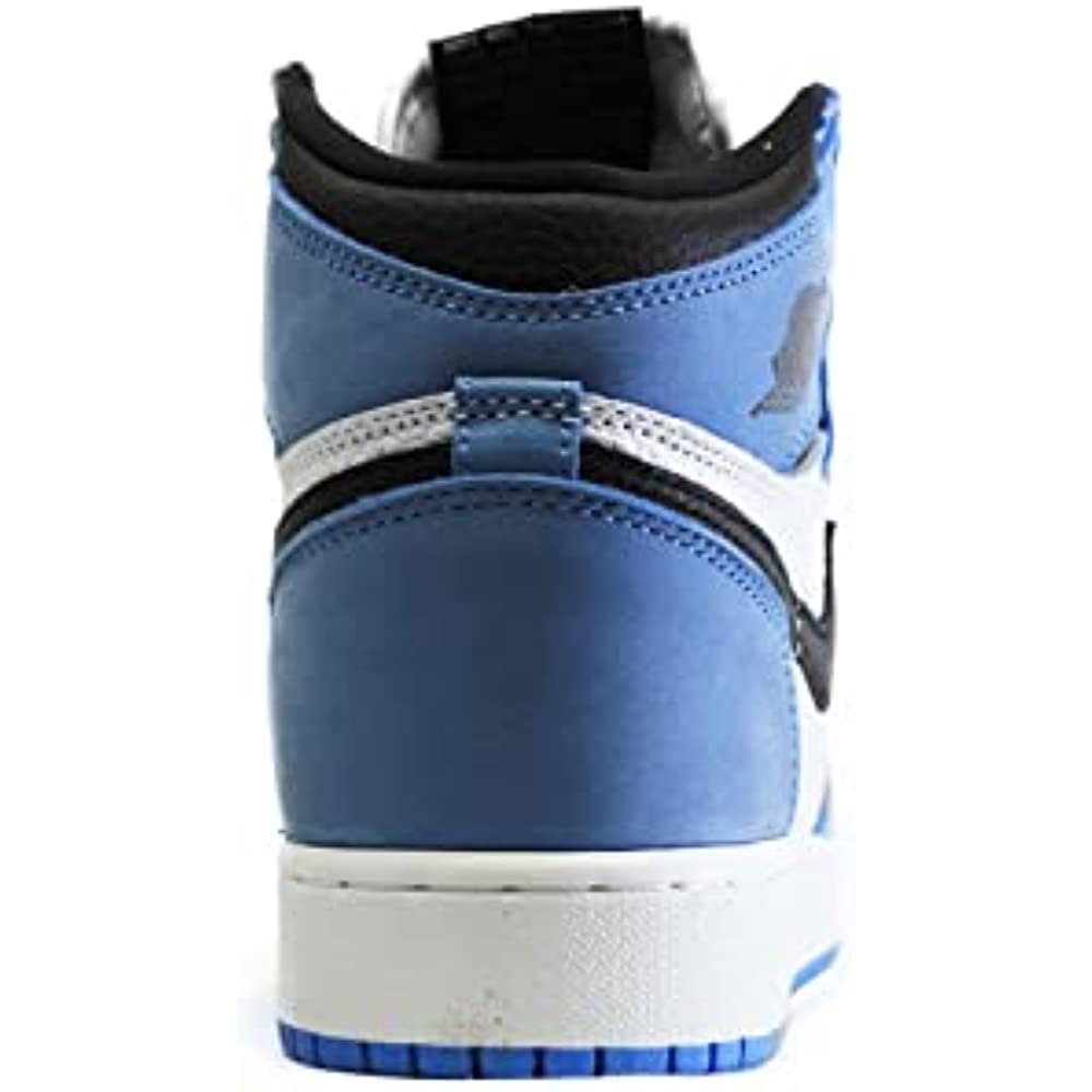 Jeunesse Air Jordan 1 Retro High Og Gs Cuir Baskets Blanc-noir-bleu Suisse